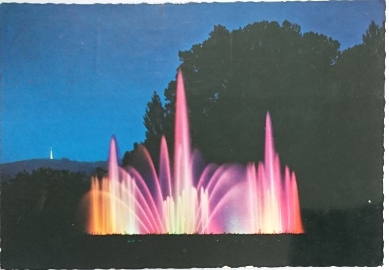 TORINO DI NOTTE. LA FONTANA LUMINOSA AL VALENTINO