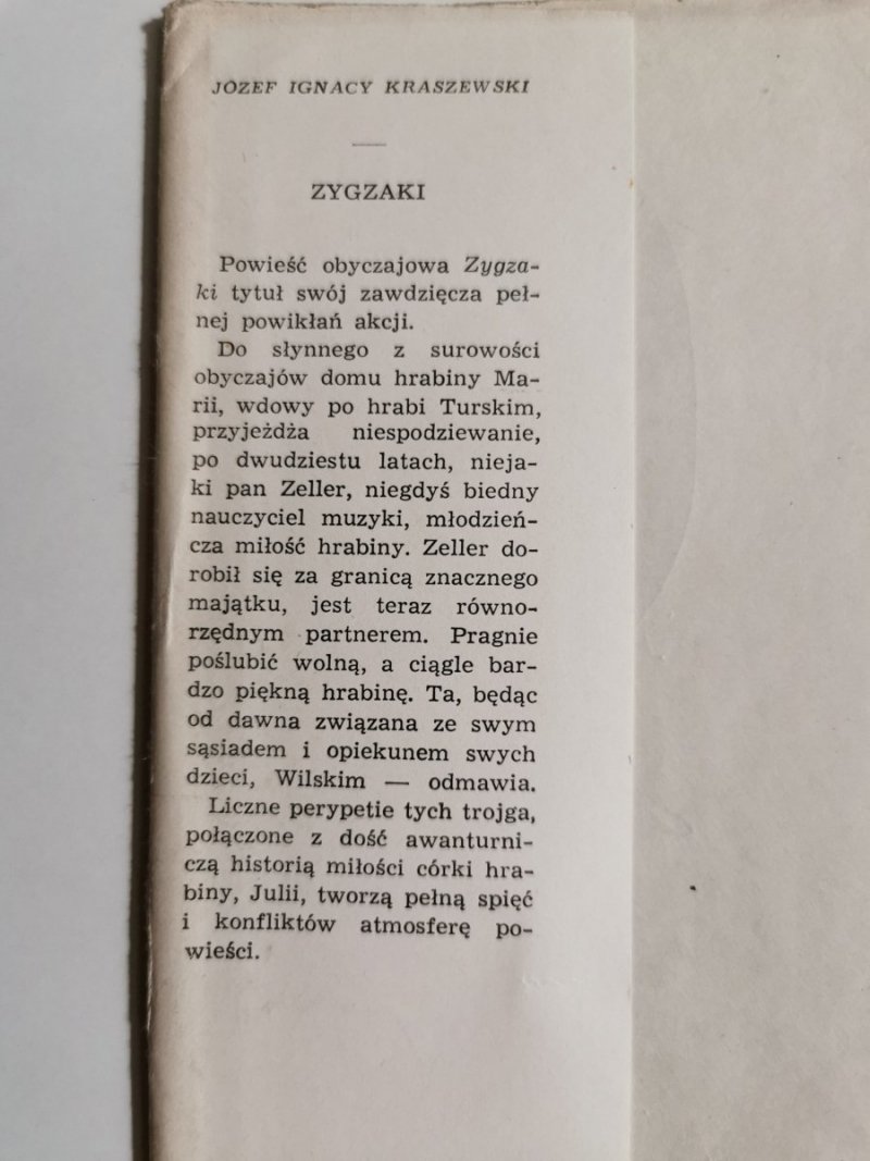 ZYGZAKI - Józef Ignacy Kraszewski 