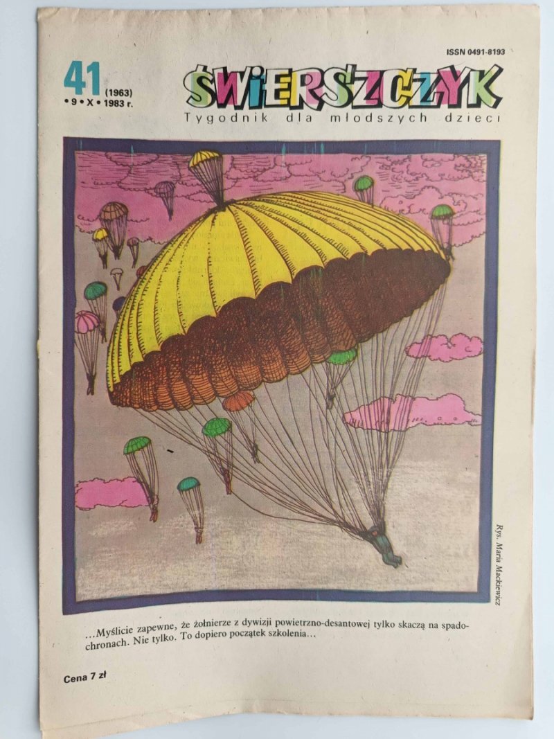 ŚWIERSZCZYK. TYGODNIK DLA MŁODSZYCH DZIECI. 41.9.X.1983