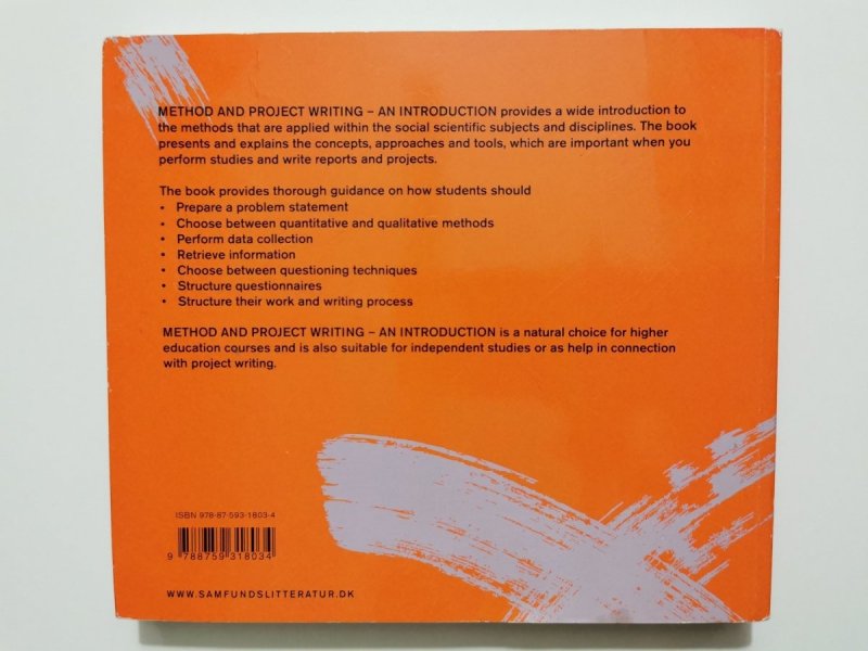 METHOD AND PROJECT WRITING – AIN INTRODUCTION - Thomas Harboe 2013