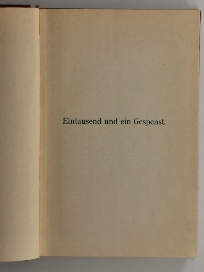 EINTAUSEND UND EIN GESPENST - Alexander Dumas