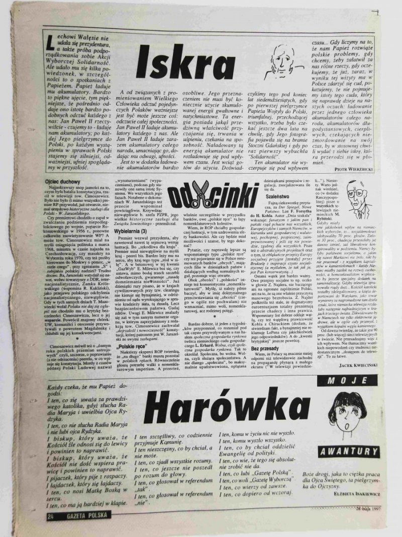 GAZETA POLSKA NR 22 (2020 28 MAJA 1997 r.