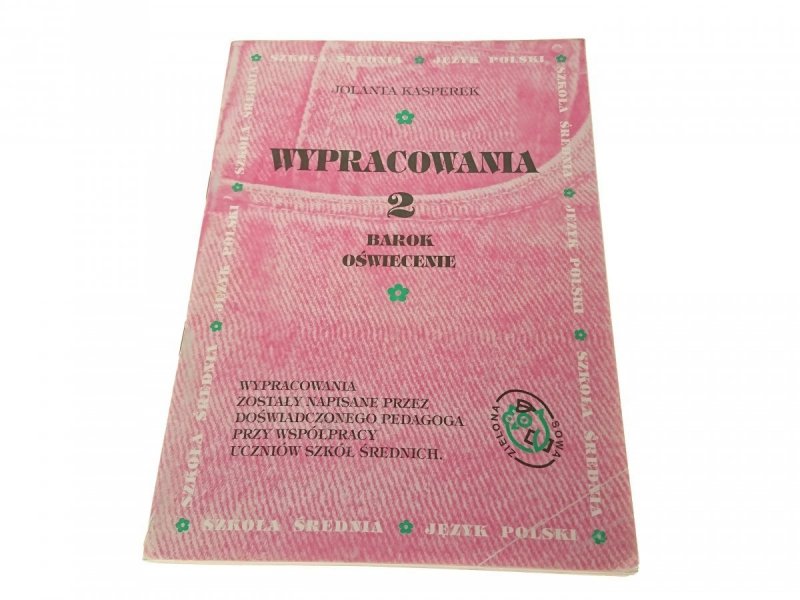 WYPRACOWANIA 2 BAROK OŚWIECENIE - J. Kasperek