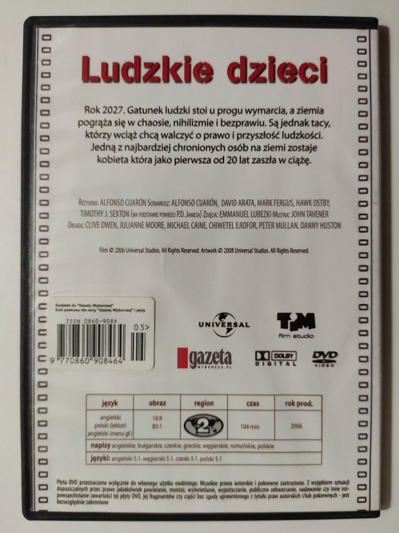 DVD. LUDZKIE DZIECI