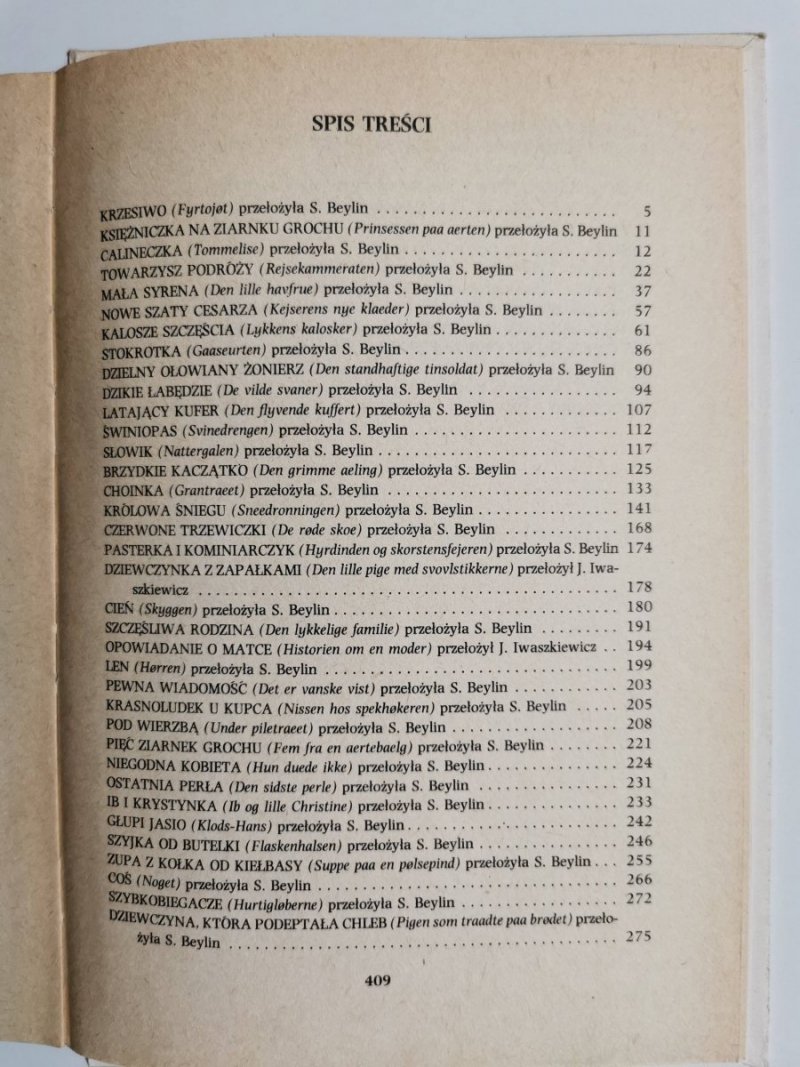 BAŚNIE - Hans Christian Andersen 
