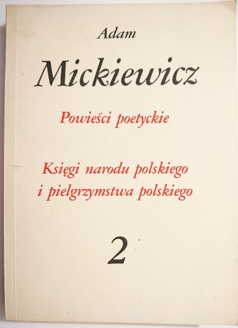POWIEŚCI POETYCKIE - Adam Mickiewicz 1982