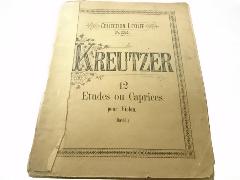 42 ETUDES OU CAPRICES POUR VIOLON KREUTZER