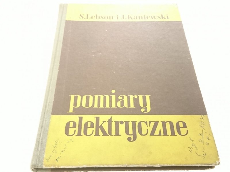 POMIARY ELEKTRYCZNE - Stefan Lebsón 1968