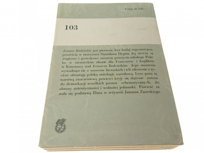 JEZIORO BODEŃSKIE - Stanisław Dygat 1987