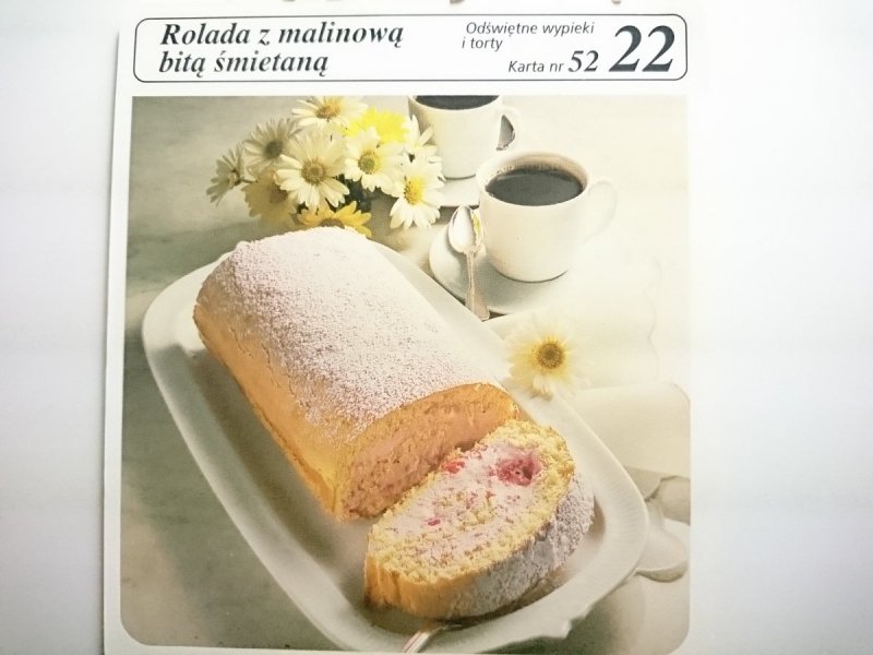 KARTA KULINARNA NR 52 ROLADA Z MALINOWĄ BITĄ
