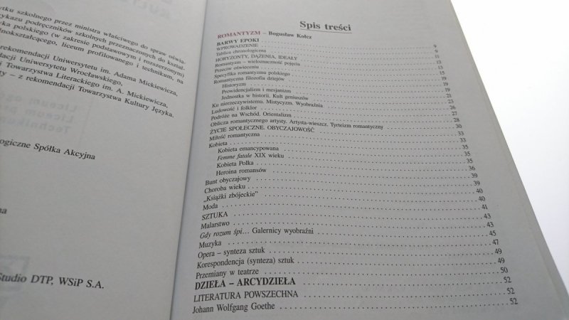 BARWY EPOK. KULTURA I LITERATURA. PODRĘCZNIK KL. 2