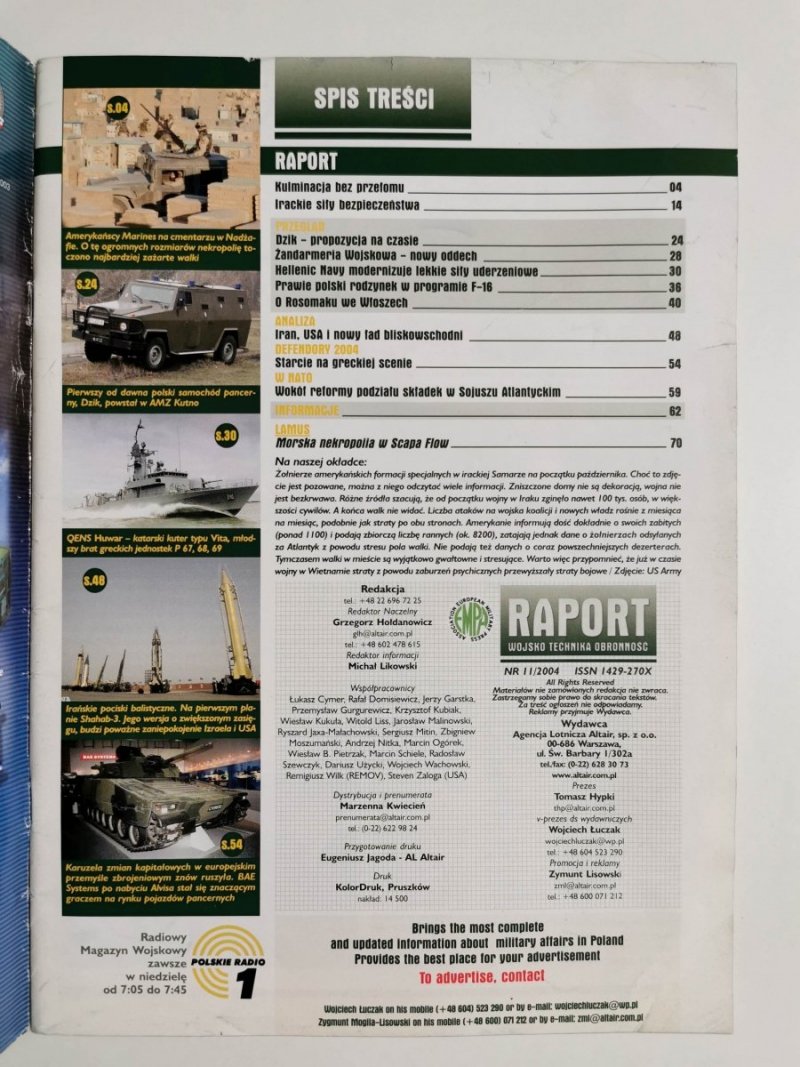 RAPORT 11 2004