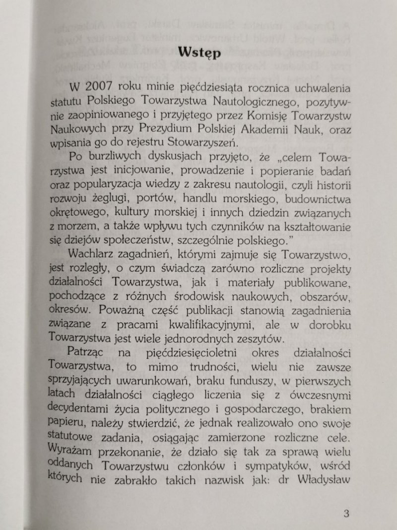 POLSKIE TOWARZYSTWO NAUTOLOGICZNE 1957-2005 - Daniel Duda 