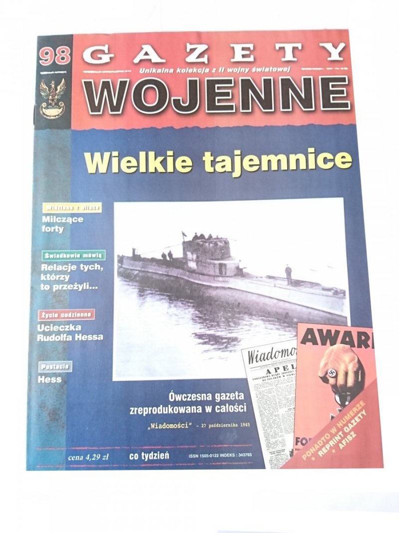 GAZETY WOJENNE 98 WIELKIE TAJEMNICE