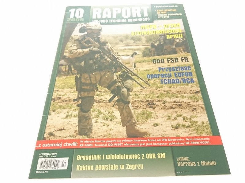 RAPORT WOJSKO TECHNIKA OBRONNOŚĆ 10 2008