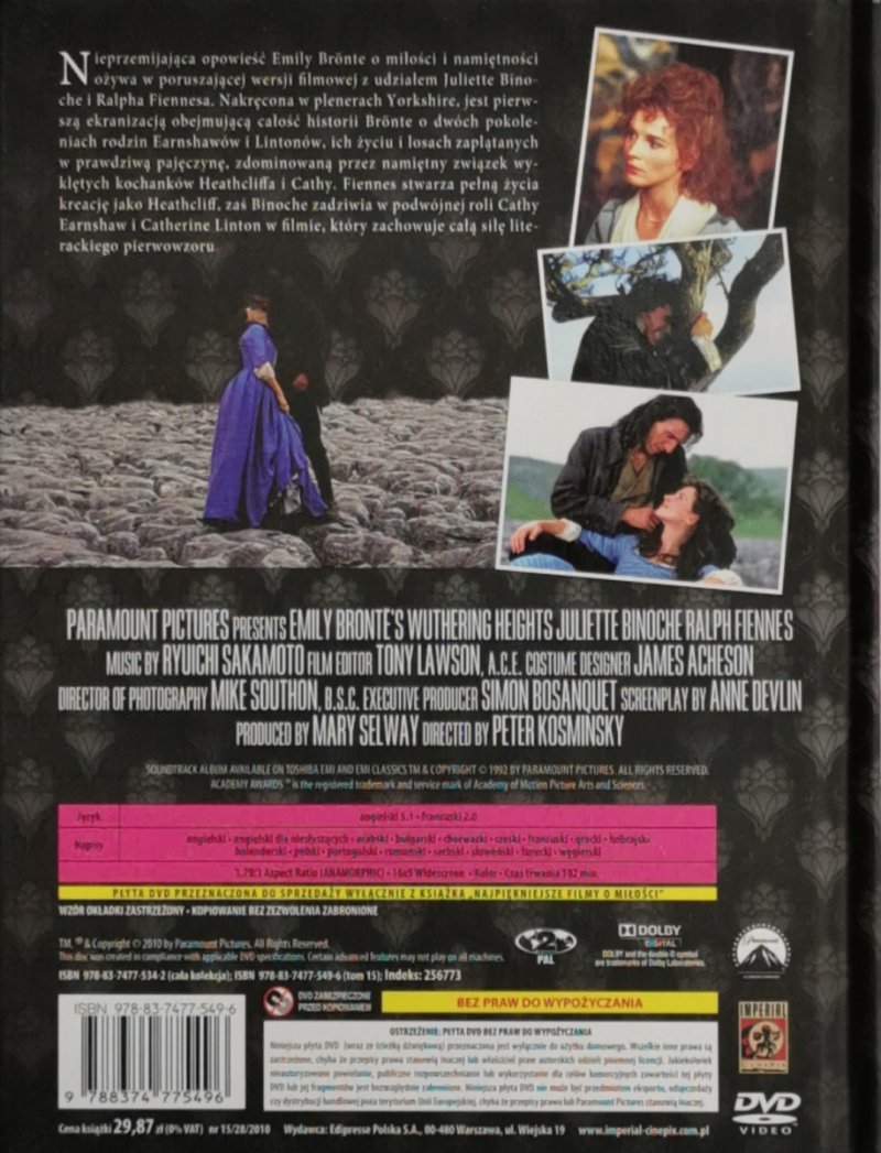 DVD. WICHROWE WZGÓRZA