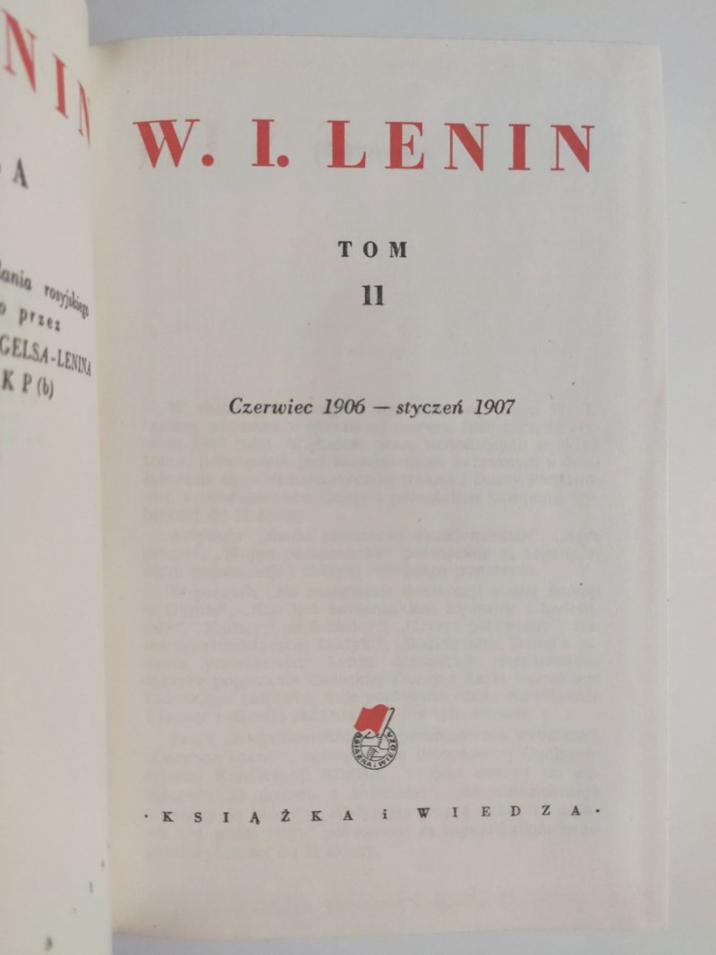 DZIEŁA TOM 11 - W. I. Lenin