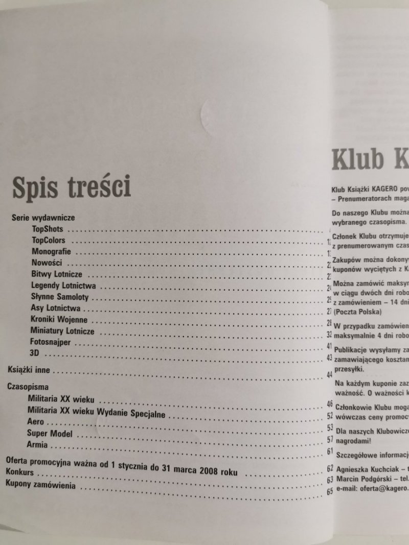 KATALOG WYDAWNICZY 2008 OFICYNA WYDAWNICZA KAGERO 