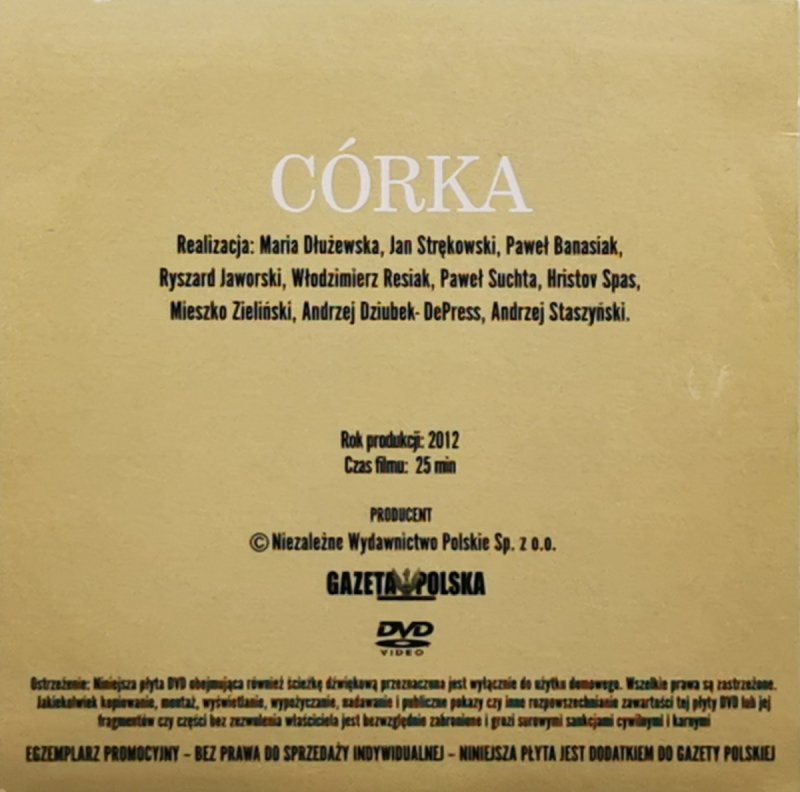 DVD. CÓRKA