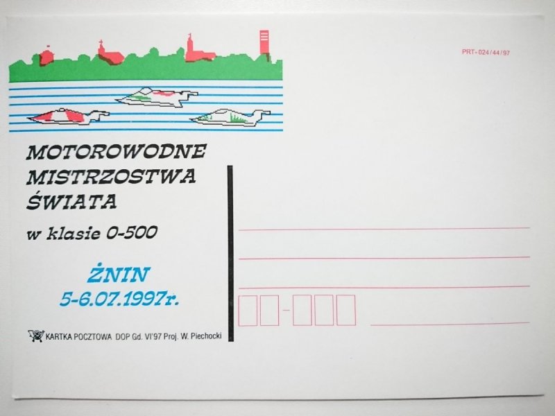 MOTOROWODNE MISTRZOSTWA ŚWIATA W KLASIE 0-500 ŻNIN 1997