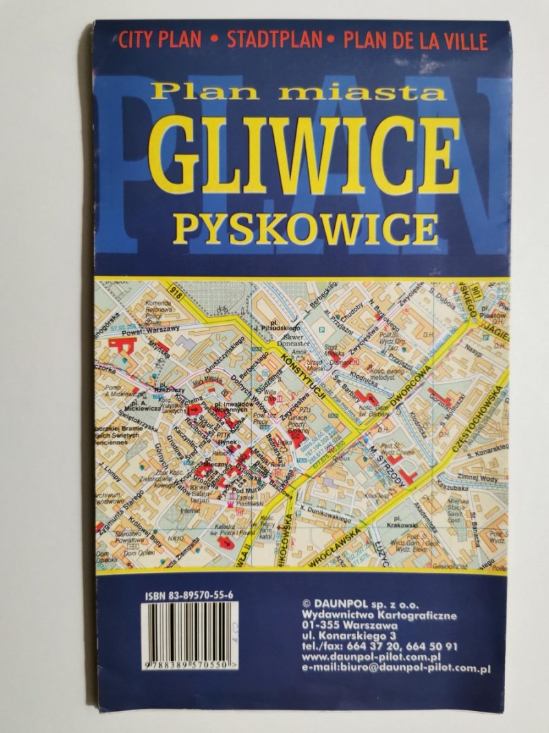 Plan miasta Gliwice Pyskowice. 2004