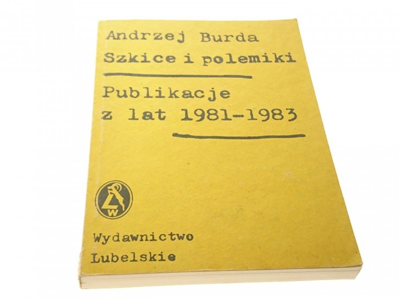 PUBLIKACJE Z LAT 1981-1983 - Andrzej Burda (1984)