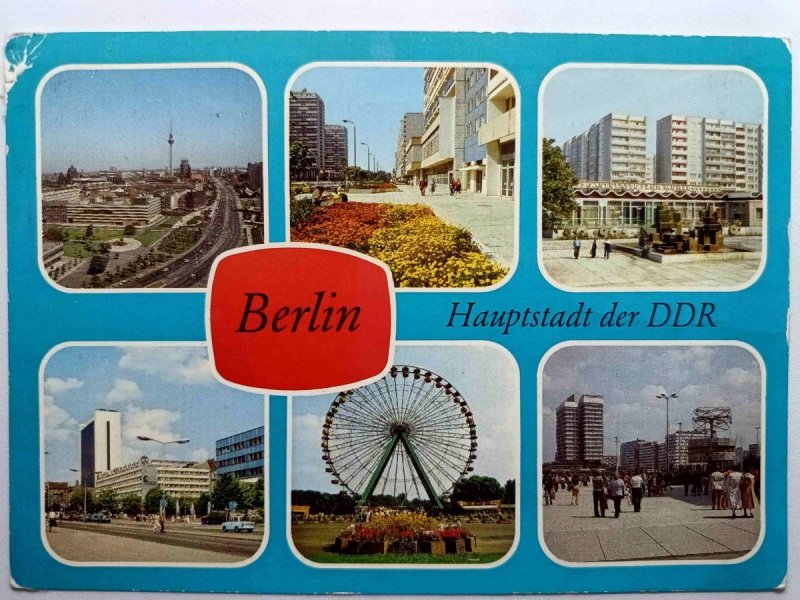 BERLIN. HAUPTSTADT DER DDR KOLAŻ 6 ZDJĘĆ