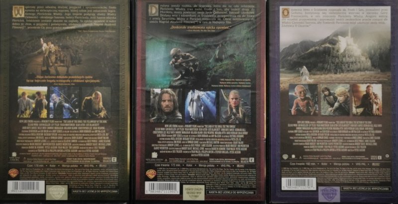 VHS. WŁADCAPIERŚCIENI 1-3
