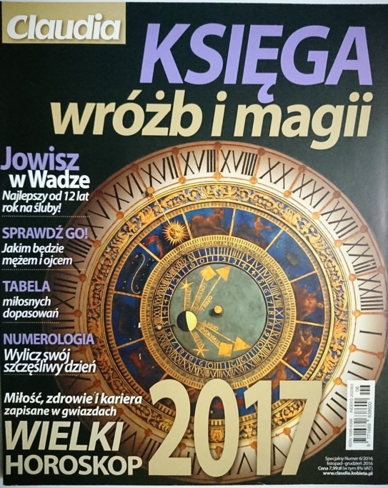 CLAUDIA NS 11-12-2016 KSIĘGA WRÓŻB I MAGII