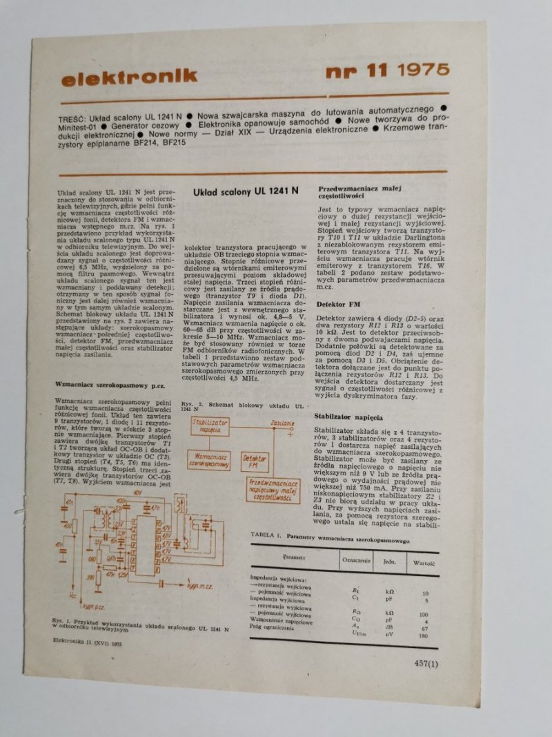 ELEKTRONIK NR 11 1975