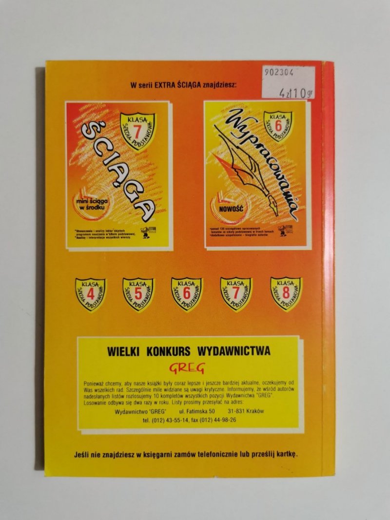 PYTANIA ODPOWIEDZI KLASA 7 JĘZYK POLSKI - Alicja Maczuga 1996