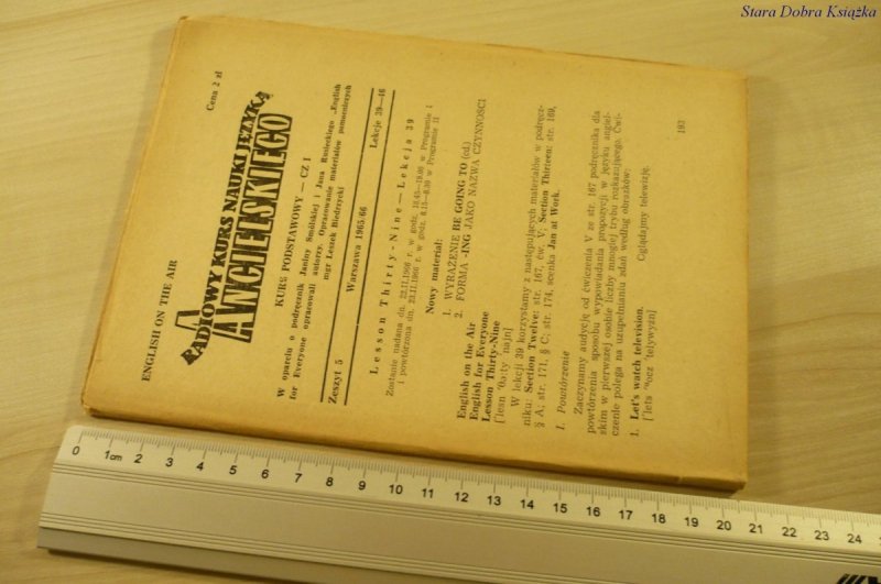 RADIOWY KURS NAUKI JĘZYKA ANGIELSKIEGO 5 1965/66