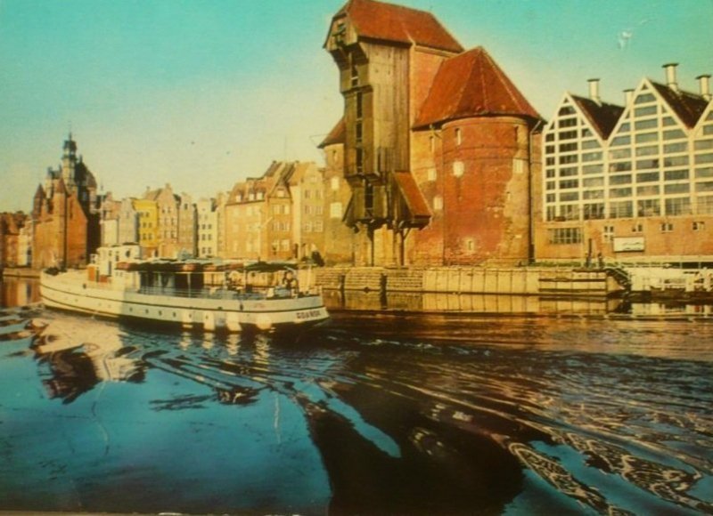 GDAŃSK. ŻURAW NAD MOTŁAWĄ FOT. T. BILIŃSKI