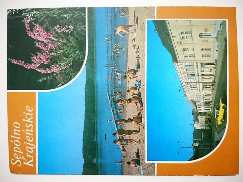 SĘPÓLNO KRAJEŃSKIE. WRZOSY. PLAŻA NAD JEZIOREM SĘPOLEŃSKIM, PLAC WOLNOŚCI FOT. DUDZIŃSKI, STASIAK