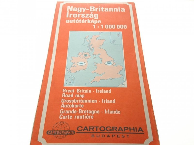 GREAT BRITAIN - IRELAND MAPA 1987