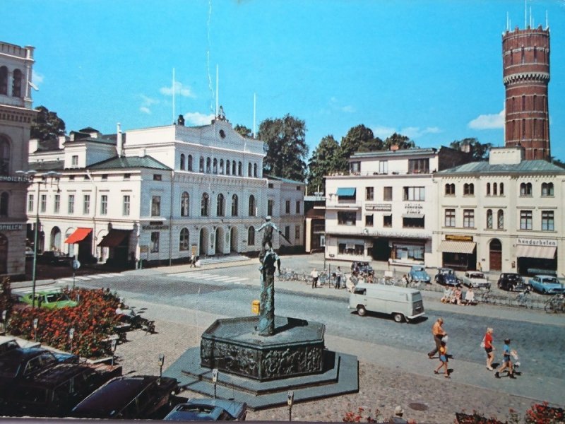 KALMAR. WASABRUNNEN OCH TEATERN, LARMTORGET