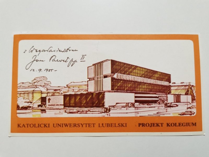 KATOLICKI UNIWERSYTET LUBELSKI. PROJEKT KOLEGIUM. 1000 TYSIĄC ZŁOTYCH NA BUDOWĘ KOLEGIUM JANA PAWŁA II