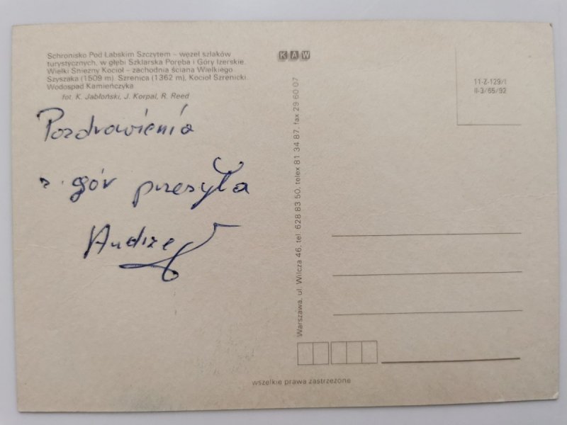 KARKONOSZE ZACHODNIE. CZTERY UJĘCIA FOT. JABŁOŃSKI