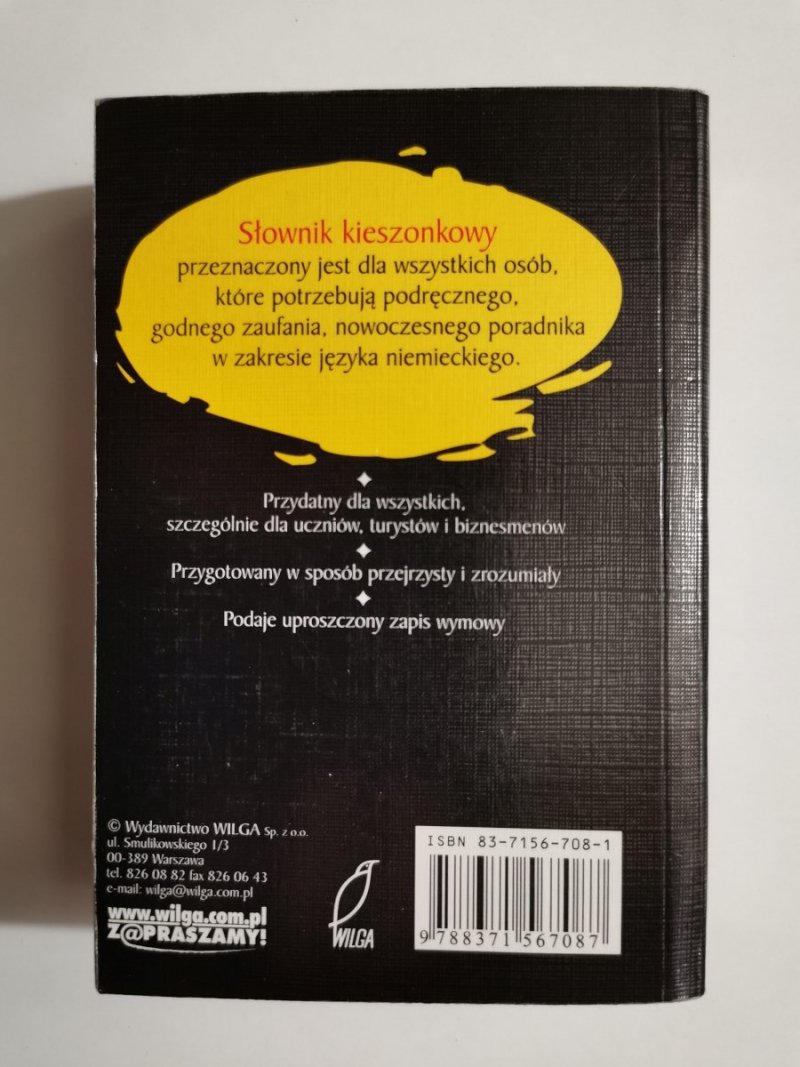 NIEMIECKO POLSKI POLSKO NIEMIECKI KIESZONKOWY SŁOWNIK - Krzysztof Tkaczyk 