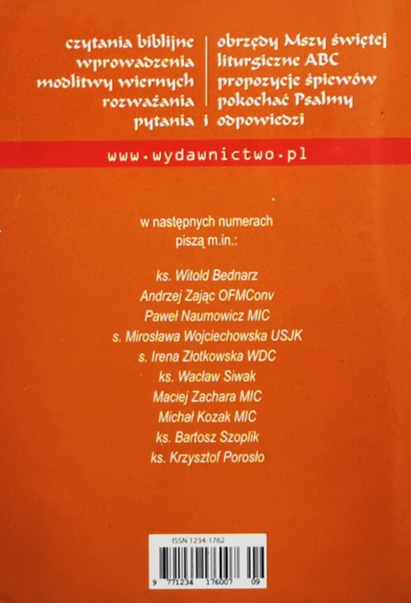 OREMUS. TEKSTY LITURGII MSZY ŚWIĘTEJ WRZESIEŃ 2019