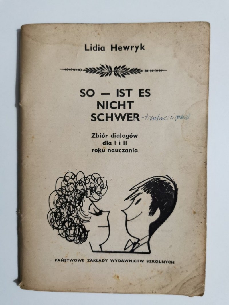 SO – IST ES NICHT SCHWER ZBIÓR DIALOGÓW - Lidia Hewryk 1973