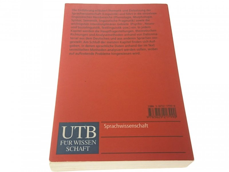 EINFUHRUNG IN DIE SPRACHWISSENSCHAFT - Vater 1999