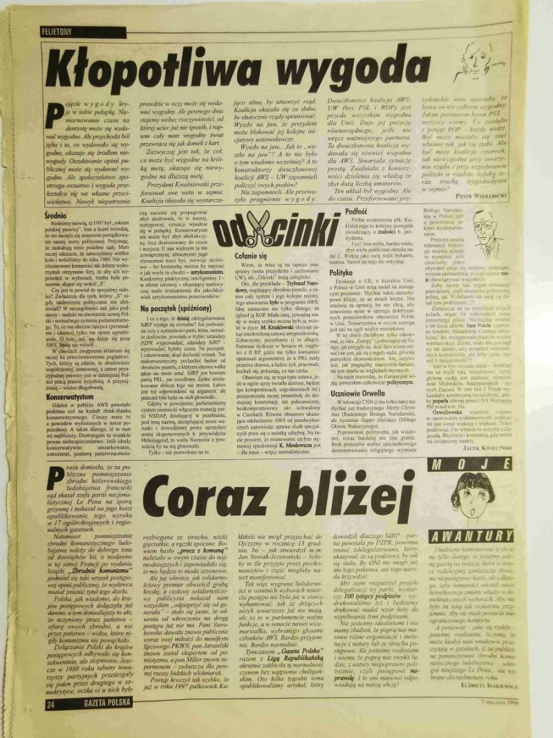 GAZETA POLSKA TYGODNIK NR 1 (234) 7 STYCZNIA 1998 r.
