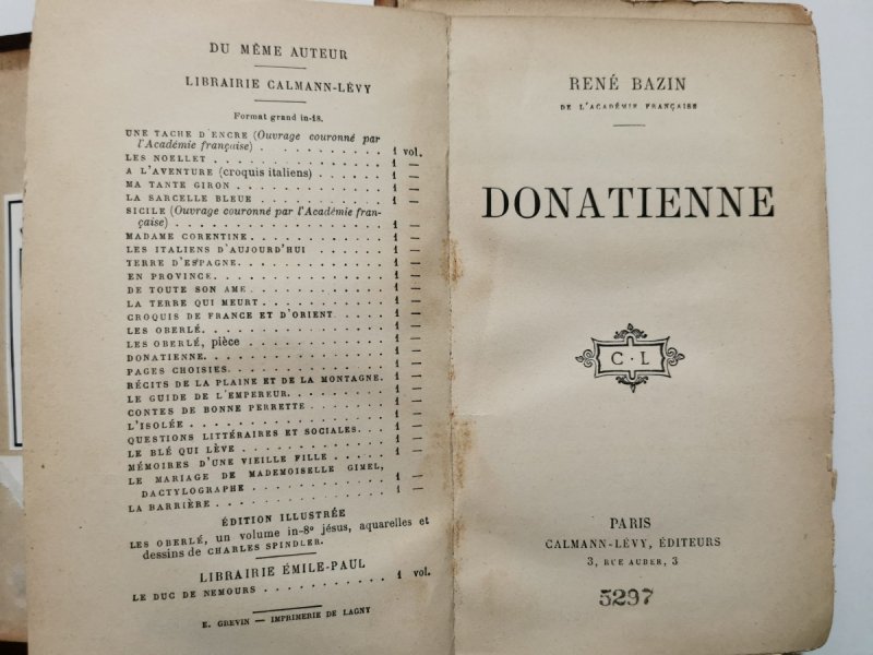 DONATIENNE - Rene Bazin