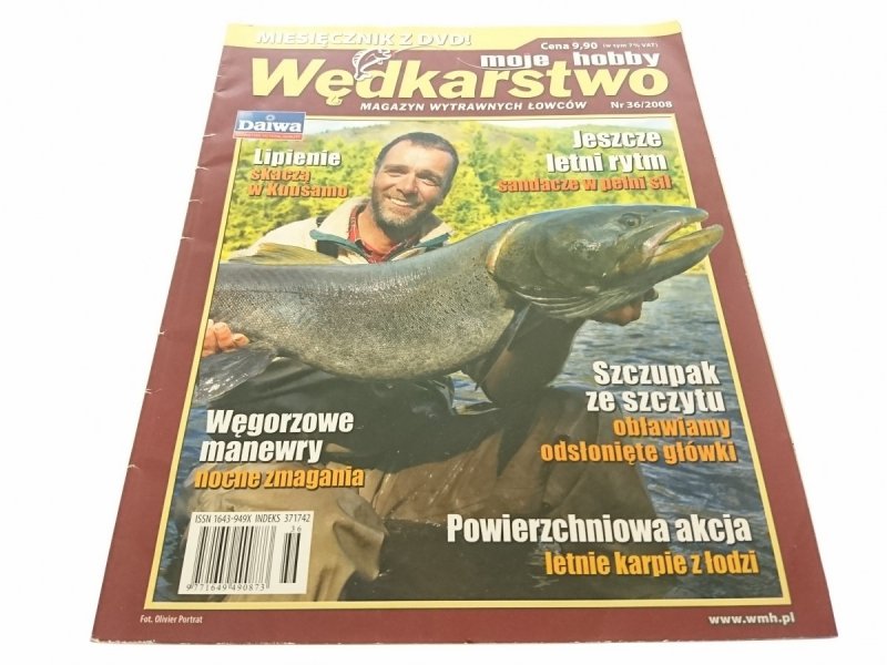 MOJE HOBBY WĘDKARSTWO NR 36/2008 BEZ PŁYTY DVD