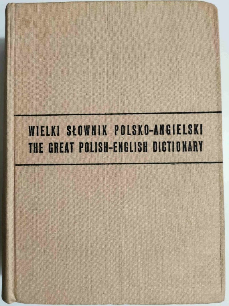 WIELKI SŁOWNIK POLSKO-ANGIELSKI - Jan Stanisławski 1969