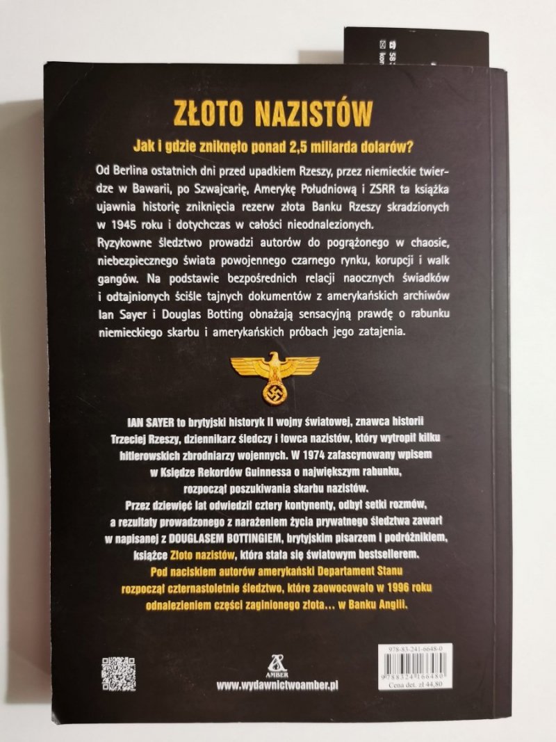 ZŁOTO NAZISTÓW - Ian Sayer 
