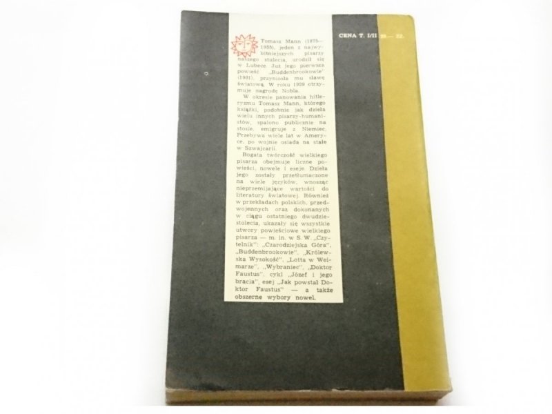 BUDDENBROKOOWIE TOM I - Tomasz Mann 1966