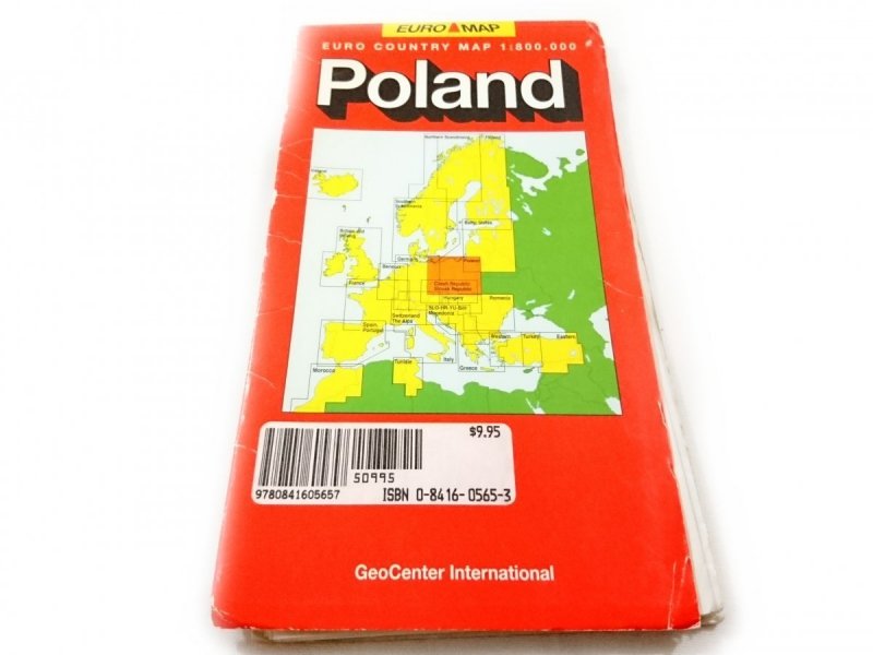 POLAND. EURO COUNTRY MAP 1: 800 000 1993