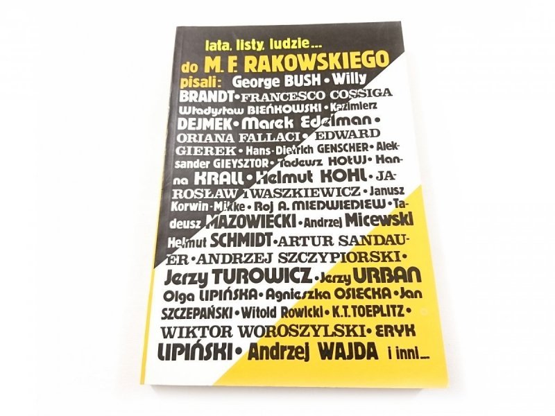 LATA, LISTY, LUDZIE DO M. F. RAKOWSKIEGO 1993